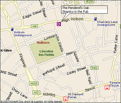 Location of Penderel's Arms