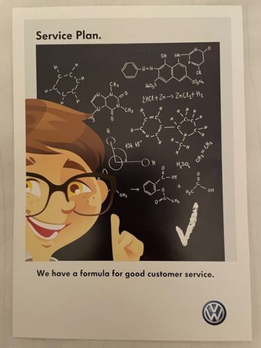 The VW advert which is described in the text