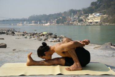 Man doing yoga