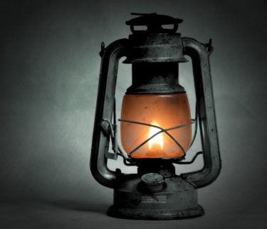 A kerosene lantern