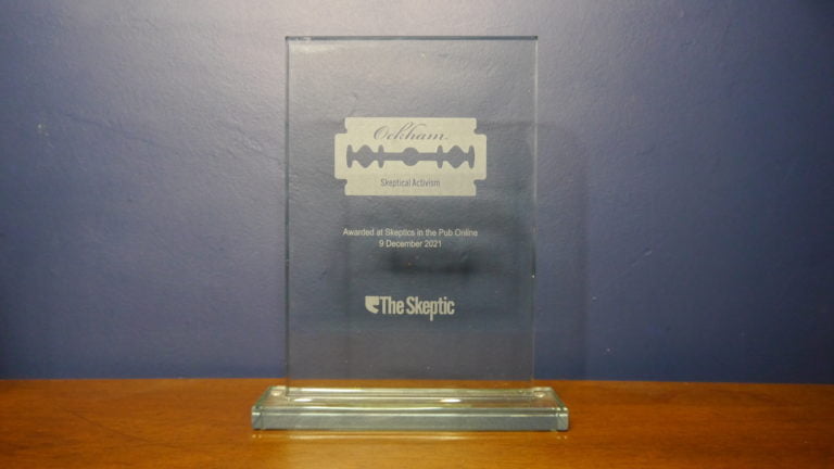 Dr Flint Dibble wins 2024 Skeptical Activism Ockham award
