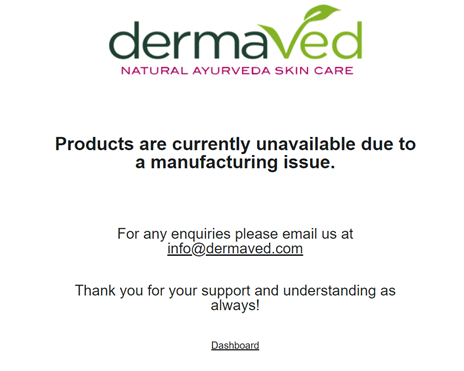 A screenshot of the Dermaved webpage as described in the main text