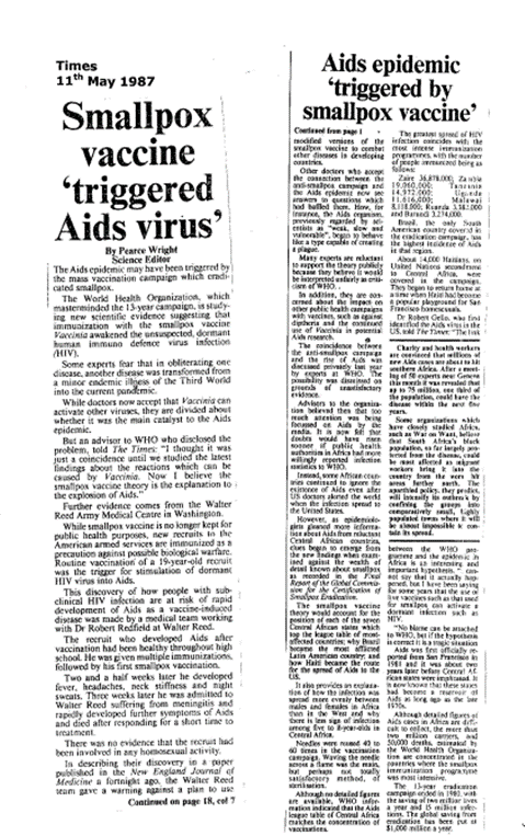 News clippings from 11th May 1987 as described in the main text. 