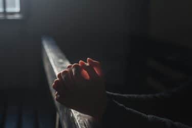 A pair of hands held in prayer