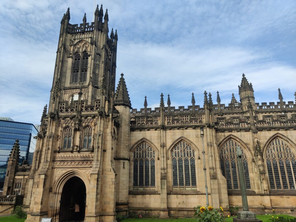A photograph of Manchester Cathedral