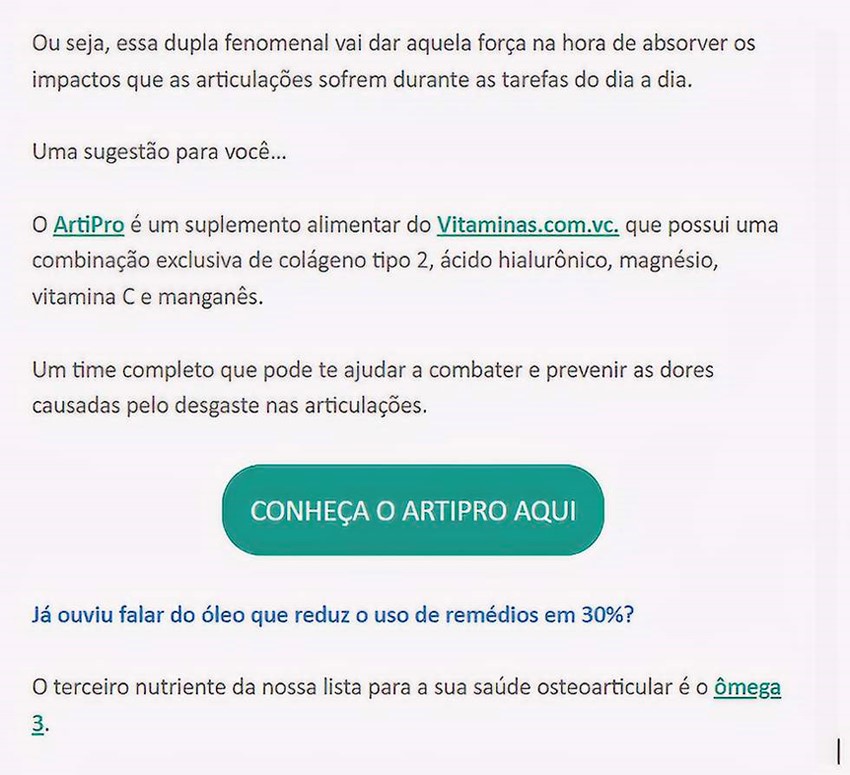 A screenshot of text in Portuguese