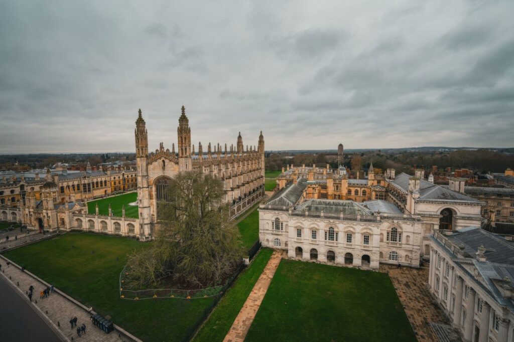 Photograph of King's College chapel, at the University of Cambridge